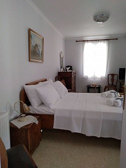 Bed room equipped renovated antique furniture