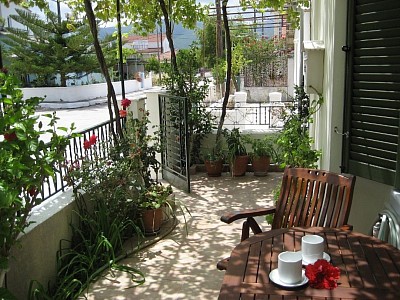 Nostalgia apartments A private veranda
