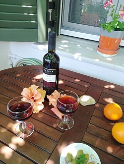 Details on private veranda Apartment A