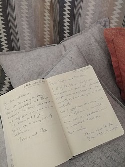 Nice words to us from guests